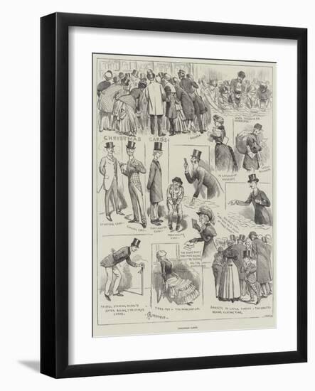 Christmas Cards-Alfred Courbould-Framed Giclee Print