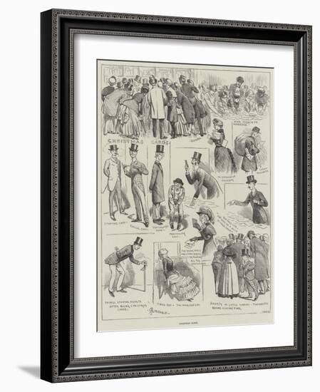 Christmas Cards-Alfred Courbould-Framed Giclee Print