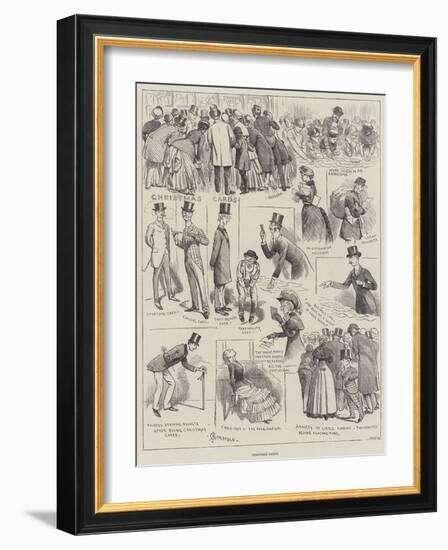 Christmas Cards-Alfred Courbould-Framed Giclee Print