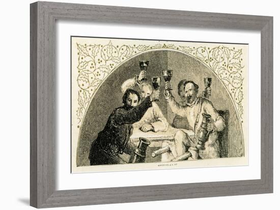 Christmas carol in praise of ale-Myles Birket Foster-Framed Giclee Print