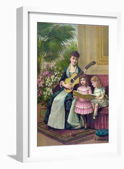 Christmas Caroling-Science Source-Framed Giclee Print