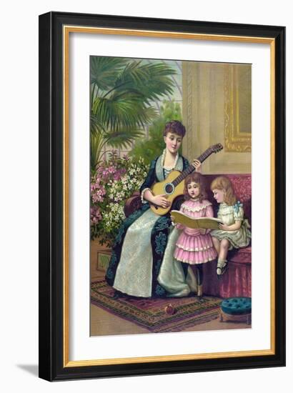 Christmas Caroling-Science Source-Framed Giclee Print