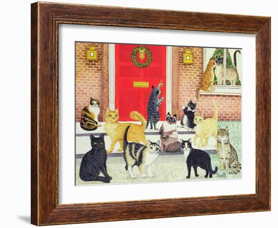 Christmas Carols-Pat Scott-Framed Giclee Print