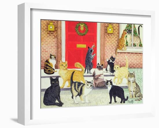 Christmas Carols-Pat Scott-Framed Giclee Print