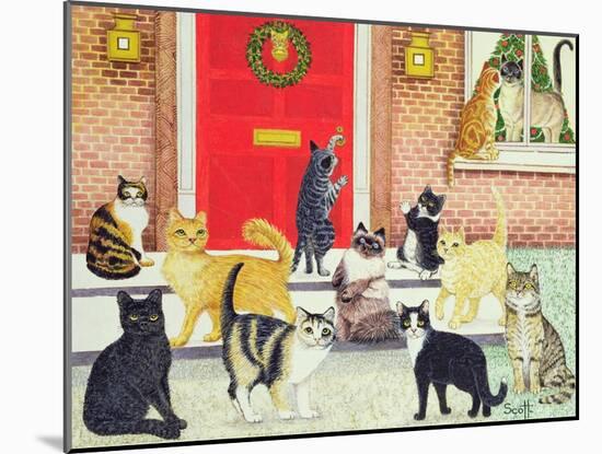 Christmas Carols-Pat Scott-Mounted Giclee Print
