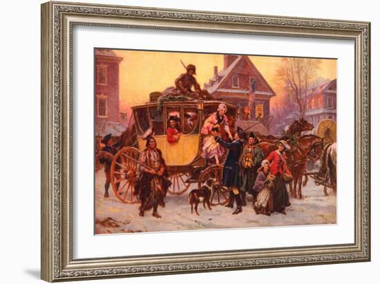 Christmas Carriage-Vintage Apple Collection-Framed Giclee Print