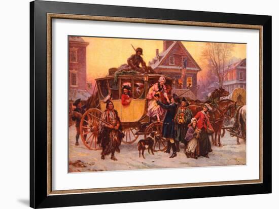 Christmas Carriage-Vintage Apple Collection-Framed Giclee Print