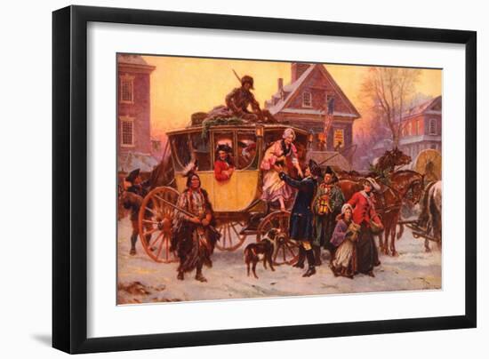 Christmas Carriage-Vintage Apple Collection-Framed Giclee Print