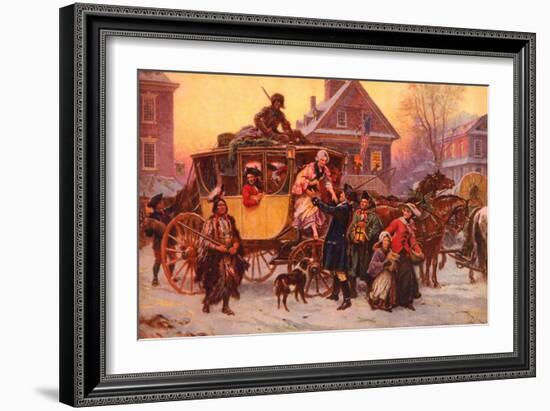 Christmas Carriage-Vintage Apple Collection-Framed Giclee Print