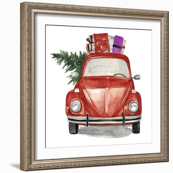 Christmas Cars I-null-Framed Art Print