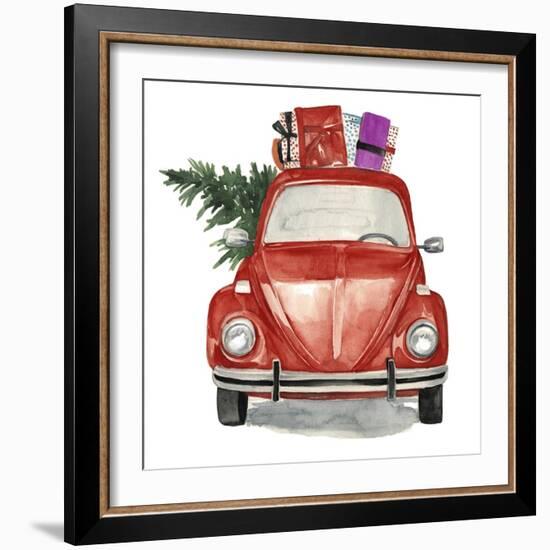 Christmas Cars I-null-Framed Art Print