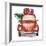 Christmas Cars I-null-Framed Art Print