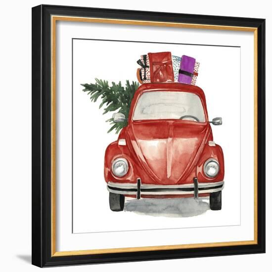 Christmas Cars I-null-Framed Art Print