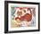 Christmas Cat and the Turkey-Cathy Baxter-Framed Giclee Print