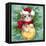 Christmas Cat with Bauble-MAKIKO-Framed Premier Image Canvas