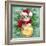 Christmas Cat with Bauble-MAKIKO-Framed Giclee Print