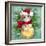 Christmas Cat with Bauble-MAKIKO-Framed Giclee Print