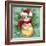 Christmas Cat with Bauble-MAKIKO-Framed Giclee Print