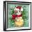 Christmas Cat with Bauble-MAKIKO-Framed Giclee Print