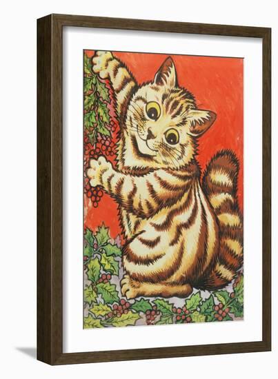 Christmas Cat-Louis Wain-Framed Giclee Print