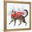 Christmas Cats & Dogs I-Victoria Borges-Framed Stretched Canvas