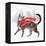 Christmas Cats & Dogs I-Victoria Borges-Framed Stretched Canvas