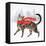 Christmas Cats & Dogs I-Victoria Borges-Framed Stretched Canvas