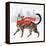 Christmas Cats & Dogs I-Victoria Borges-Framed Stretched Canvas