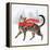 Christmas Cats & Dogs I-Victoria Borges-Framed Stretched Canvas