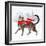 Christmas Cats & Dogs I-Victoria Borges-Framed Art Print