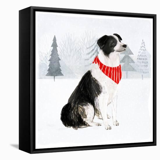 Christmas Cats & Dogs II-Victoria Borges-Framed Stretched Canvas