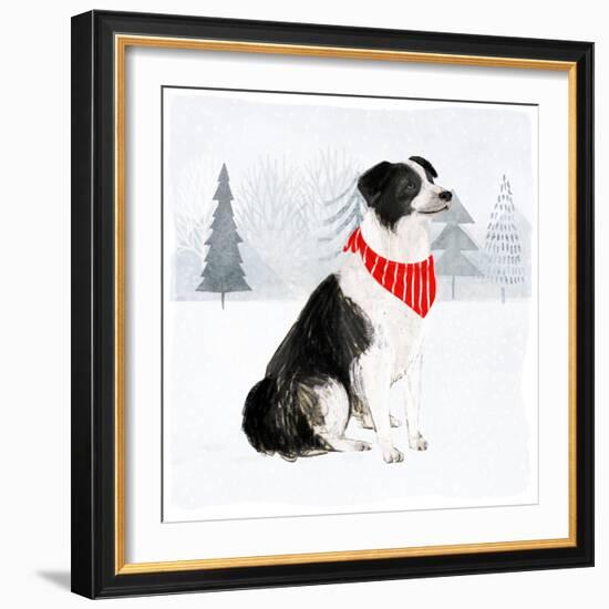 Christmas Cats & Dogs II-Victoria Borges-Framed Art Print