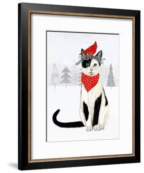 Christmas Cats & Dogs VI-Victoria Borges-Framed Art Print