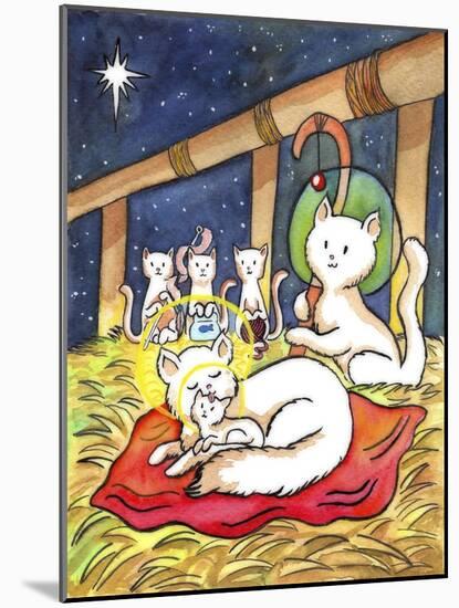 Christmas Cats-Abraal-Mounted Giclee Print