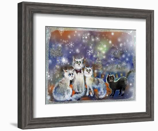 Christmas Cats-RUNA-Framed Giclee Print