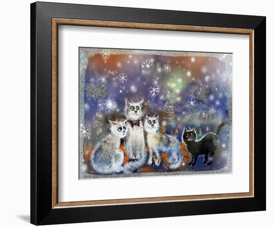 Christmas Cats-RUNA-Framed Giclee Print