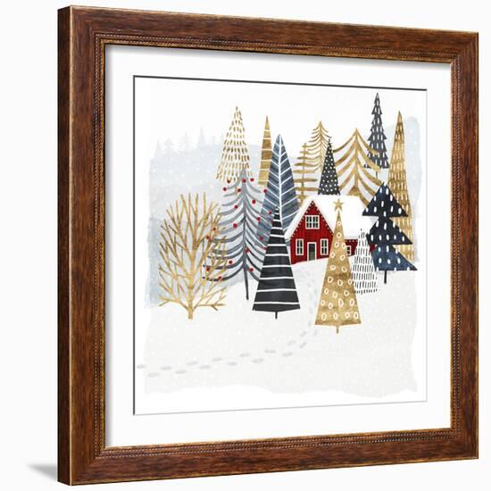 Christmas Chalet I-Victoria Borges-Framed Art Print