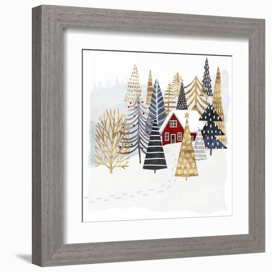 Christmas Chalet I-Victoria Borges-Framed Art Print