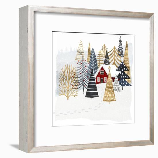 Christmas Chalet I-Victoria Borges-Framed Art Print