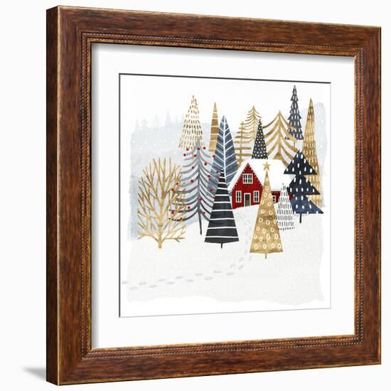 Christmas Chalet I-Victoria Borges-Framed Art Print