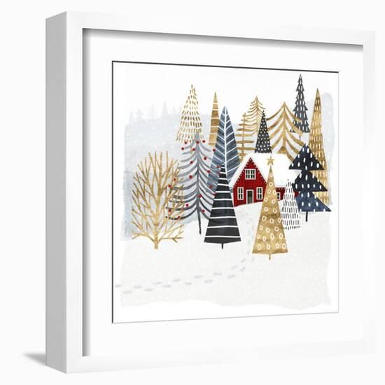 Christmas Chalet I-Victoria Borges-Framed Art Print