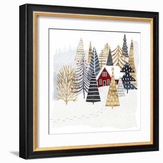 Christmas Chalet I-Victoria Borges-Framed Art Print