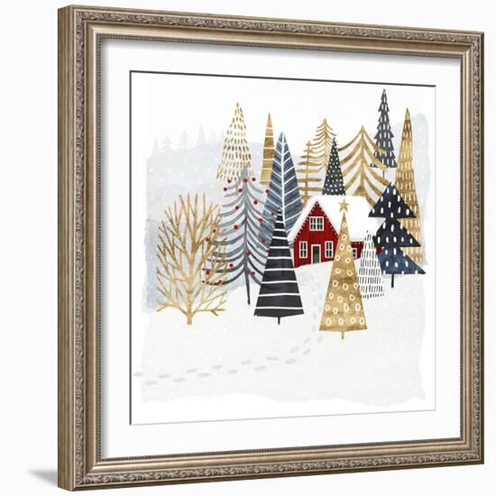 Christmas Chalet I-Victoria Borges-Framed Art Print