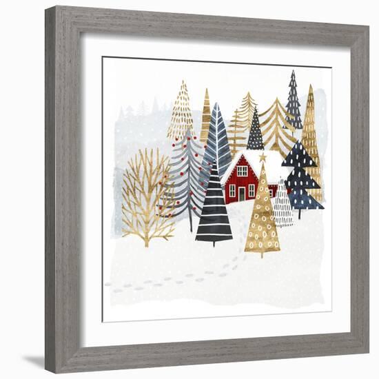 Christmas Chalet I-Victoria Borges-Framed Art Print