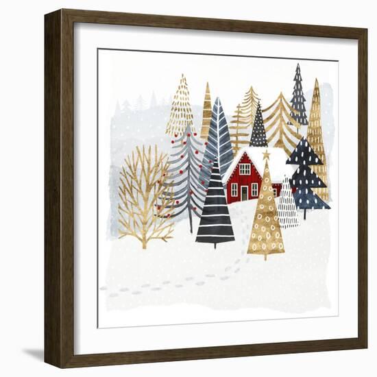 Christmas Chalet I-Victoria Borges-Framed Art Print