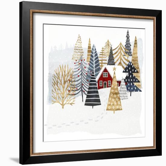 Christmas Chalet I-Victoria Borges-Framed Art Print