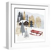 Christmas Chalet II-Victoria Borges-Framed Art Print