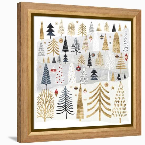 Christmas Chalet III-Victoria Borges-Framed Stretched Canvas