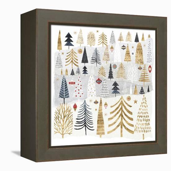 Christmas Chalet III-Victoria Borges-Framed Stretched Canvas