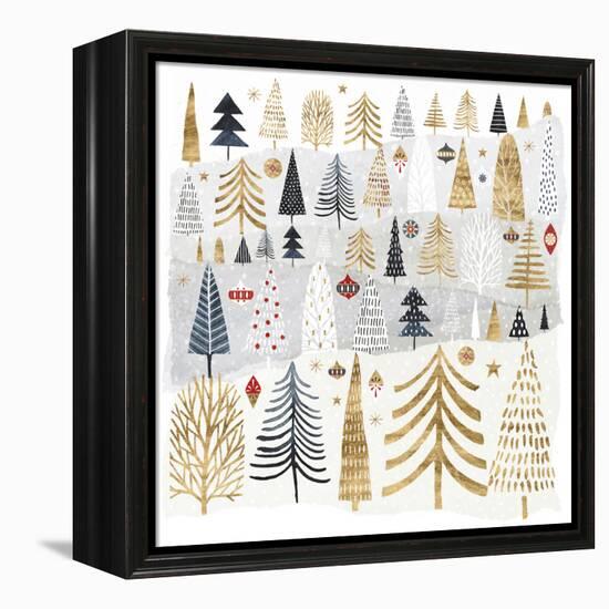 Christmas Chalet III-Victoria Borges-Framed Stretched Canvas